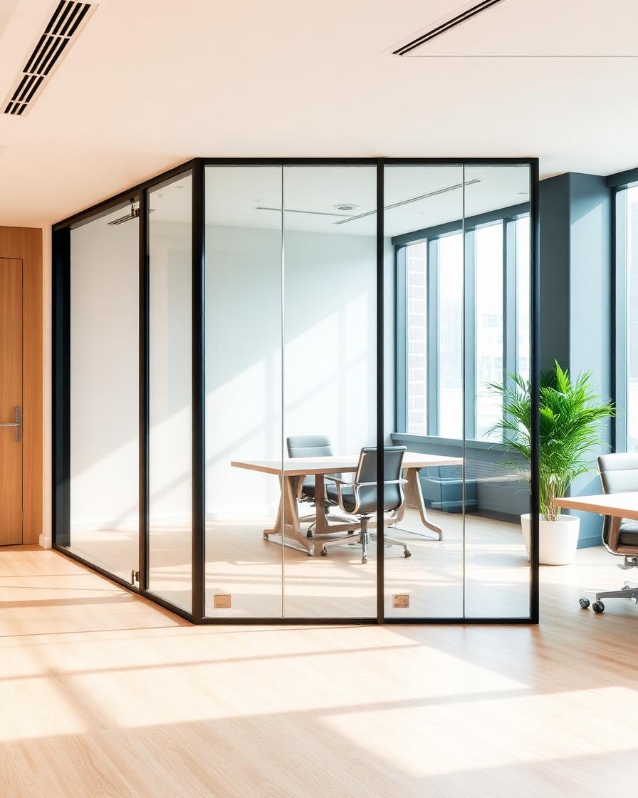 Frameless Glass Partitions